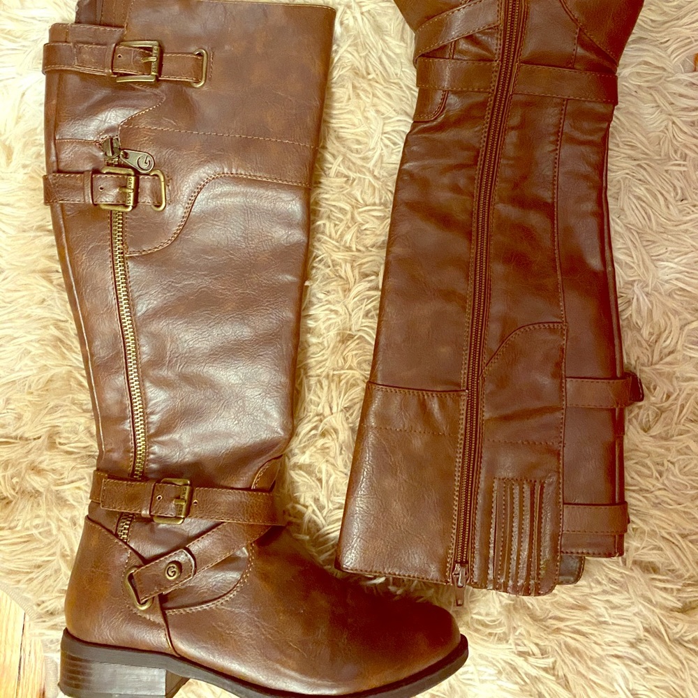 GUESS Brown Riding Boots